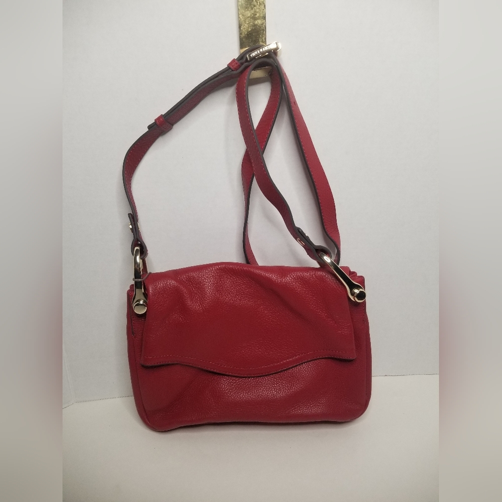 Vince Camuto Small Leather Crossbody Pepperberry Maroon